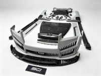 Pare-chocs arrière en carbone forgé Hotter SD avec éclairage LED pour Rolls Royce Cullinan Msy Wide Body Kit, directement de l'usine, haute performance