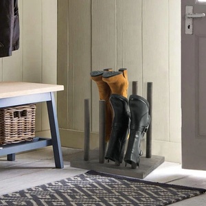 OEM Wood <strong>Boots</strong> <strong>Holder</strong> Vintage Gray Solid Wood <strong>Boots</strong> <strong>Holder</strong> Stand - Product Image 4
