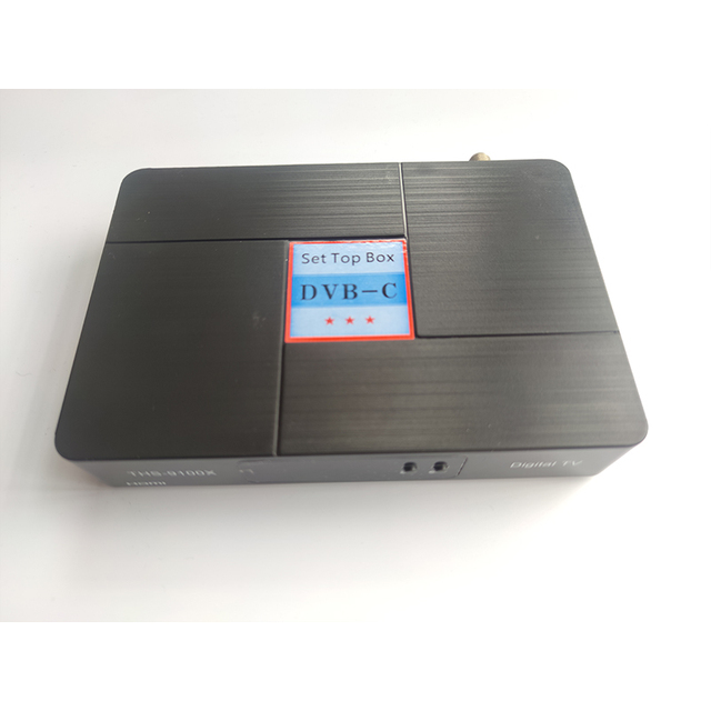 High Definition 1080P Adapter H265 H264 MPEG4 MPEG2 Set Top Box DVB-C with RF/USB Input and Keyboard