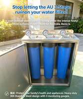 Filtre à eau pour toute la maison en Australie, meilleur filtre à eau pour la maison, armoire de filtration d'eau résistante aux UV.