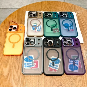 <b>Camera</b> Bracket Matte Case for <b>iPhone</b> 17 Air 16 16E 15 <b>14</b> Plus 11 12 13 <b>Pro</b> <b>Max</b> Magnetic Lens <b>Protector</b> Hard Cover - Product Image 3