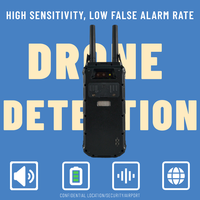 Détecteur de drone 300MHz à 6G Détection de défense de drone mobile avec positionnement | Dispositif anti-UAV longue portée 1-3KM pour la sécurité