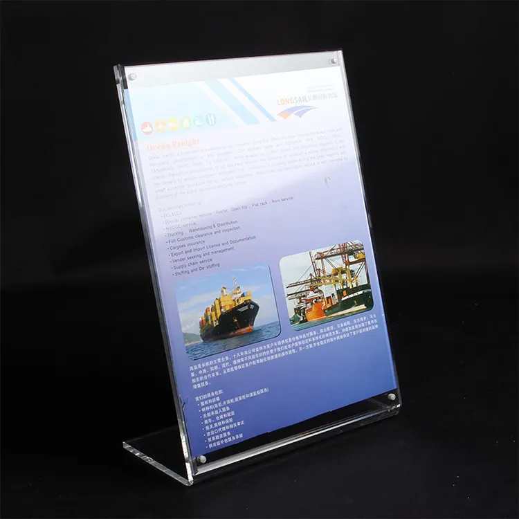 Atacado De Plástico Plexiglass Acrílico Transparente Decorativo design de moda venda quente acrílico photo frame com magnético