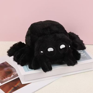 Ragno di peluche super morbido bianco e nero, giocattolo realistico Lucas Little Spider, 11cm-30cm, all'ingrosso, bestseller transfrontaliero - Product Image 3