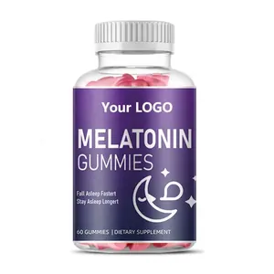 Hot Selling dietary supplement excellent quality vegan melatonin gummies for relaxation and sleep