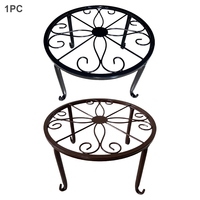 Présentoir tabouret antirouille décoration de la maison Table intérieur extérieur Durable jardin rond support de plante rétro support en fer Pot de fleur