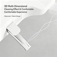 Bidet intelligent électronique en forme de U pour toilettes, pression d'eau réglable, lavage arrière, lavage féminin, économie d'énergie, lumière nocturne