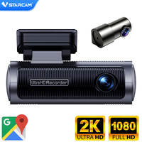 Vstarcam M8 4G Cámara para Vehículo, Delantera 2K, Trasera 1080P, GPS Beidou, Valla Electrónica, Alerta de Estacionamiento, Alerta Humana