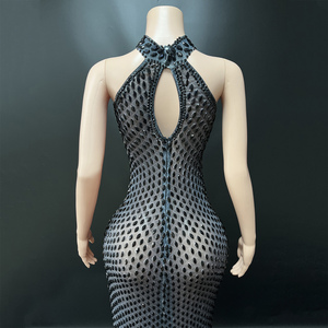 Novance Y4348 Eleganti Abiti <span class=keywords><strong>da</strong></span> Donna <span class=keywords><strong>con</strong></span> <span class=keywords><strong>Spacco</strong></span> Alto, <span class=keywords><strong>Vestiti</strong></span> <span class=keywords><strong>da</strong></span> <span class=keywords><strong>Sera</strong></span> <span class=keywords><strong>con</strong></span> Scollo a V, Abito Lungo <span class=keywords><strong>da</strong></span> Cerimonia <span class=keywords><strong>con</strong></span> Diamanti per Donne - Product Image 5