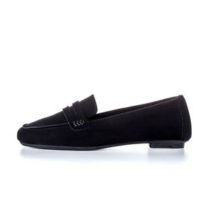 Mocassins en daim à bout carré personnalisés OEM ODM pour femmes, chaussures habillées, mocassins Penny antidérapants plats décontractés en cuir, fabrication usine - Product Image 3