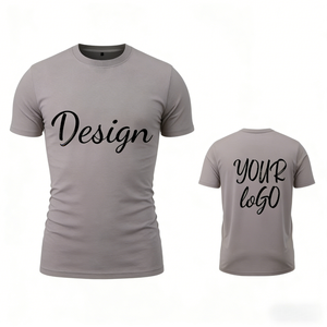 เสื้อยืดผู้ชายผ้าฝ้าย 100% พิมพ์ลายโลโก้ตามสั่ง สำหรับเสื้อยืดกีฬาและฟิตเนส จากผู้ผลิต - Product Image 1