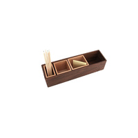 Organisateur de bureau modulaire en bois détachable, boîte de rangement multi-compartiments pour fournitures de bureau, rangement de stylos, décoration de table à domicile