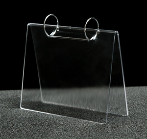 Giá rẻ 5x7 inch V hình rõ ràng <span class=keywords><strong>Acrylic</strong></span> hiện đại hai mặt làm bằng tay thân thiện với môi lịch chủ Máy tính để bàn đứng - Product Image 1