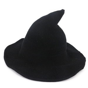 SH-1007 Sombrero de Bruja Tejido para Mujer, Ala Ancha, Plegable, Puntiagudo - Product Image 2