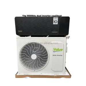 Value Black Unidad interior 9000btu 1Hp Inversor dual Frío y calor 220V Calidad de gama alta Precio barato Mini Smart Split Ac Cold GMCC