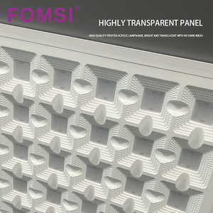 FOMSI LED 48W 96W 슬림 그리드 램프 <span class=keywords><strong>600</strong></span>*<span class=keywords><strong>600</strong></span> 사각 매입형 천장 조명 165V-265V Led 평면 패널 조명 그릴 - Product Image 4