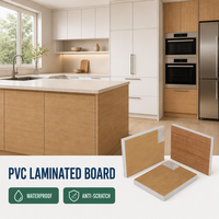Panneau stratifié PVC imperméable pour armoires de cuisine et meubles de salle de bain