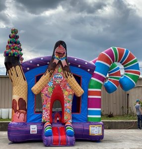 Candy Land Bounce House, <span class=keywords><strong>Location</strong></span> <span class=keywords><strong>de</strong></span> château gonflable sur le thème <span class=keywords><strong>de</strong></span> Candy Land pour les fêtes, Candyland Jumping Castle - Product Image 5