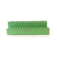 Bloc de bornes en laiton 5,08 mm, ouverture PCB 16 mm, connexion à vis enfichable 18A, bloc de bornes de contrôle industriel 16 pôles