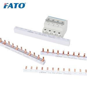 <span class=keywords><strong>FATO</strong></span> 40A/63A/80A/100A 415V Pin tipo cobre barra colectora peine conector para MCB disyuntor caja de distribución equipo de energía - Product Image 5