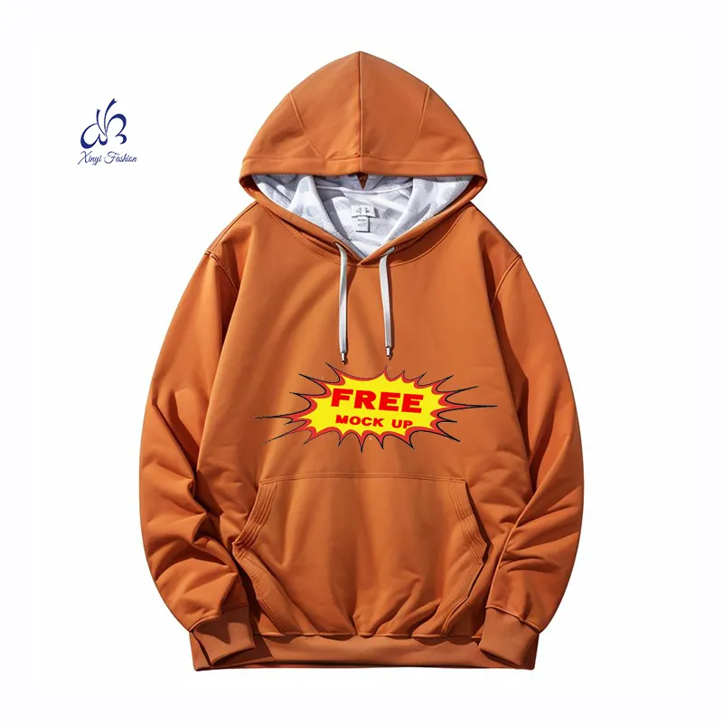 XINYI New Arrival Heavyweight Sherpa Hoodie For Men Plain Thick Pullover Fleece Blanket Hoodies