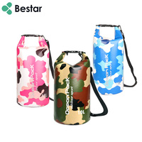 Sac étanche flottant léger en PVC camouflage 30L pour camping, plage, surf, natation - Vente en gros