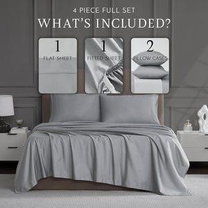 Cloudland 100% funda de almohada de satén de algodón sábanas de percal tejidas modernas paquete de 2 juego de cama con cierre de sobre - Product Image 5