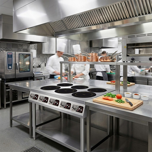 Fornello a Induzione Elettrico Professionale in Acciaio Inox 3500W, Tre Fuochi, 220V, Facile da Usare - Product Image 5