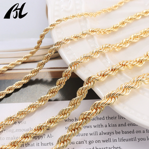 Hợp thời trang 2/3/4/5/6mm mạ vàng dây Chuỗi Vòng Đeo tay xoắn dây chuỗi hip hop liên kết vài Vòng đeo tay - Product Image 6