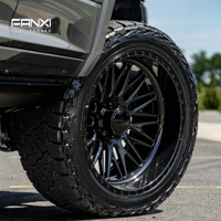 Jantes en alliage forgées à finition polie complète 24x14 26x14 8x170 8x180 8x6.5 6x5.5 pour GMC Sierra, Chevrolet Silverado, Ford