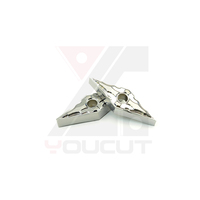 VNGG160408-HA YN310 Plaquette en carbure non revêtue avec rainure anti-adhérence HA pour finition de précision miroir des alliages d'aluminium