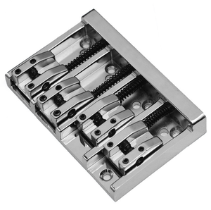 Accesorios de BAJO eléctrico de aleación de Zinc personalizados, puente de 4 cuerdas, placa de cuerdas, puente de cuerdas de guitarra BAJO inferior - Product Image 4