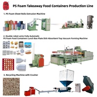 Machine de recyclage entièrement automatique de déchets de plastique en mousse PS, fabriquée en Chine, contrôlée par PLC, capacité de 100 kg par heure