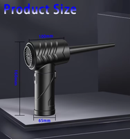 Aspiradora de Mano Inalámbrica de 51000 RPM con Soplador de Aire Comprimido, Colector de Polvo, Dispositivo de Limpieza Profunda Computarizado