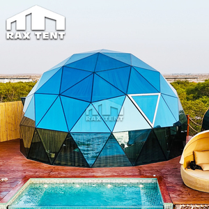 Tienda de cúpula de vidrio Geodésico de 7M para habitación de <span class=keywords><strong>hotel</strong></span> Eco Glamping con baño en los Emiratos Árabes Unidos - Product Image 2