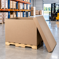 Caisse en carton robuste et écologique pour palettes, haute capacité de charge, pour expédition en vrac et stockage