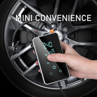 Gonfleur automatique de pneu de pompe à Air de voiture électrique d'ABS portatif avec la fonction de moniteur de pression des pneus de boule gonfleur de pneu de compresseur d'air