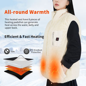 <span class=keywords><strong>Gilet</strong></span> <span class=keywords><strong>chauffant</strong></span> réversible d'hiver à double face Gilets chauffants électriques rechargeables à <span class=keywords><strong>batterie</strong></span> chauffante réglable - Product Image 2