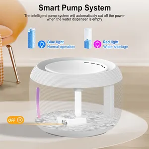 Wireless Ceramic Easy Clean Assembly Cordless Cute Quiet Automatic 360 Catwater Dog Drinking Bowl Pet Cats Water Fountains