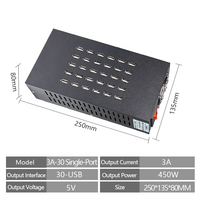 Adaptateur chargeur USB DC 5V 20-100 ports 2.0A, sortie multifonctionnelle, charge rapide avec charge de téléphone