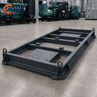 Châssis de fondation soudé OEM pour groupe électrogène de secours |   Préparé pour le sablage |   Acier S355JR EN 10025 pour groupe électrogène diesel