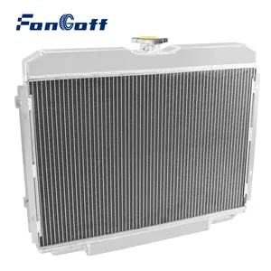 3 Rij Aluminium Radiator + Lijkwade Ventilator Voor Ford Mustang Kwik Cougar V88 1967-1970