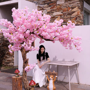 Árbol de Flores de Cerezo Artificial Personalizado <span class=keywords><strong>KH</strong></span> de <span class=keywords><strong>7</strong></span>, 8 y 10 Pies en Forma de <span class=keywords><strong>7</strong></span> para Decoración de Bodas y Restaurantes - Product Image 1