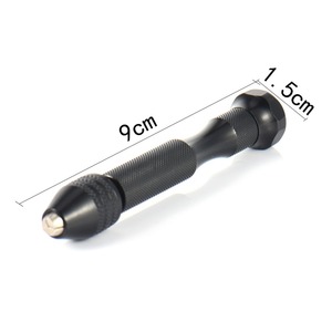 <b>Black</b> Hand-Twisted Drill Bit Set 0.3-3.4mm Rudraksha Woodworking Hexagonal Drill Bit Tool for Manual Hole Drilling - Product Image 1