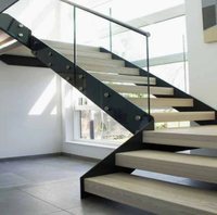 PRIMA Original Factory Mono Stringer Escaliers, Escalier Loft, Escalier flottant d'intérieur Escalier droit en acier bien conçu