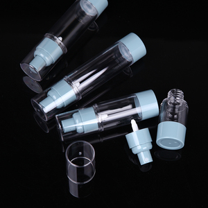 Marca Heypack, venta al por mayor, productos de embalaje cosméticos personalizados de alta calidad, suministro de fábrica, botella de bomba de vacío azul de 30ml y 50ml - Product Image 5