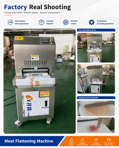 Machine à aplatir les cotelettes de porc et à presser la viande en acier inoxydable haute performance 220V 2,2kW pour la transformation des steaks et des poitrines de poulet - Product Image 3