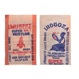 pp woven bag10kg 20kg 50kg sack maize flour packaging bag