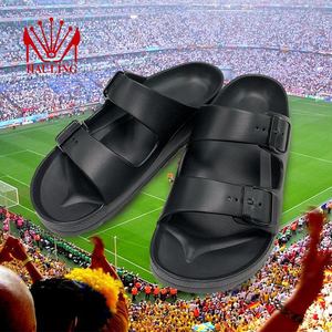 Chanclas duraderas de EVA con dos bandas ajustables, colores personalizados, soporte para el arco del pie y suela acolchada para interiores y exteriores. - Product Image 1