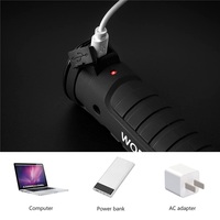 ASORT Lampe de travail LED COB rechargeable, lampe d'inspection portable USB, tête rotative à 180° avec clip ceinture pour atelier, garage, réparation